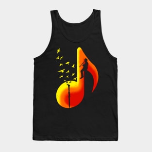 Music Clarinet Player Tank Top